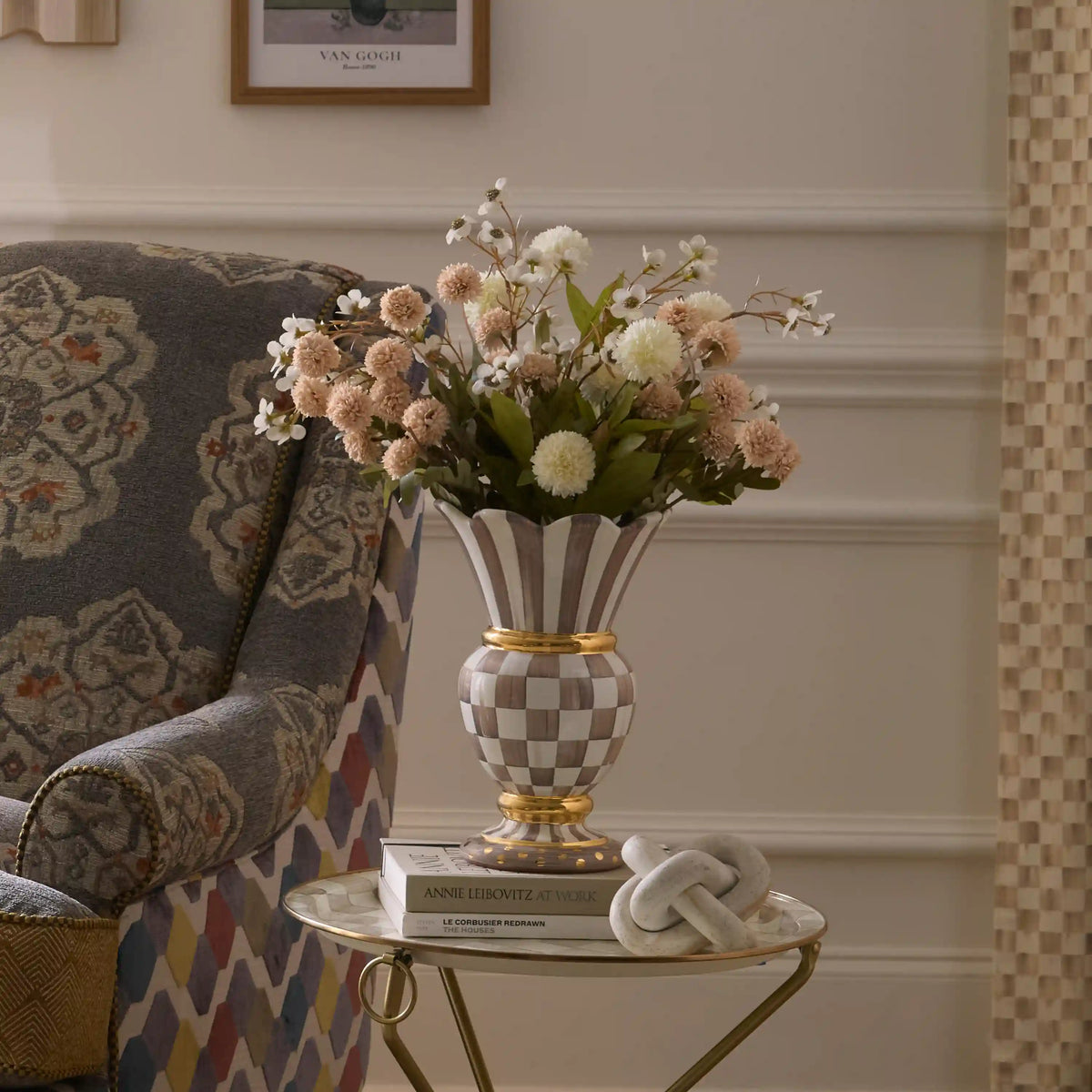 Rosy Check Ceramic Great Vase