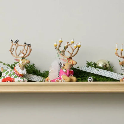 Patience Brewster Dash Away Sitting Dancer Reindeer Figure