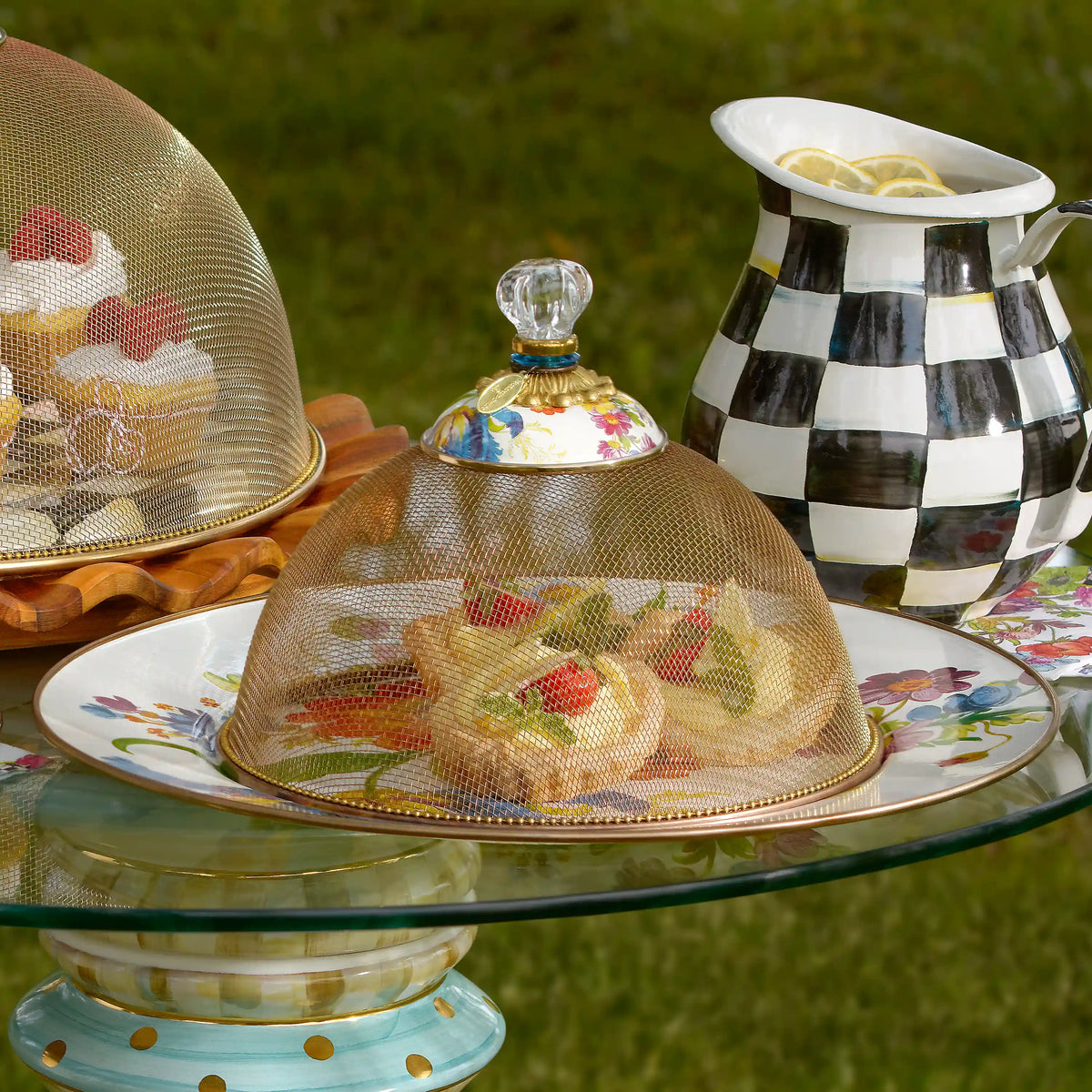 Wild Rose White Serving Platter