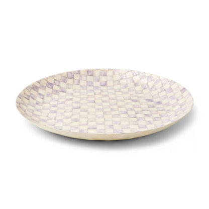 Courtly Check Capiz Decorative Bowl