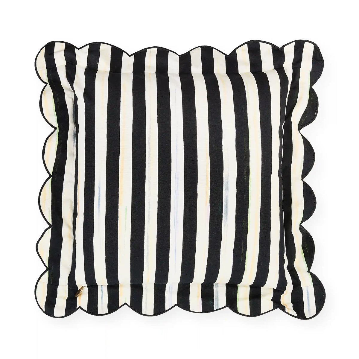 Rosy Check Reversible Scalloped Lumbar Throw Pillow