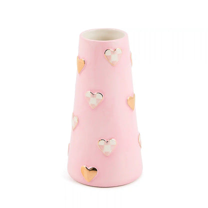 Courtly Check Short Heart Vase