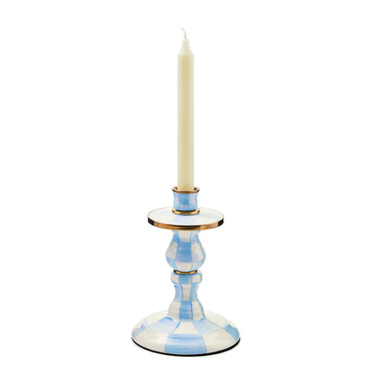Violet Check Medium Candlestick