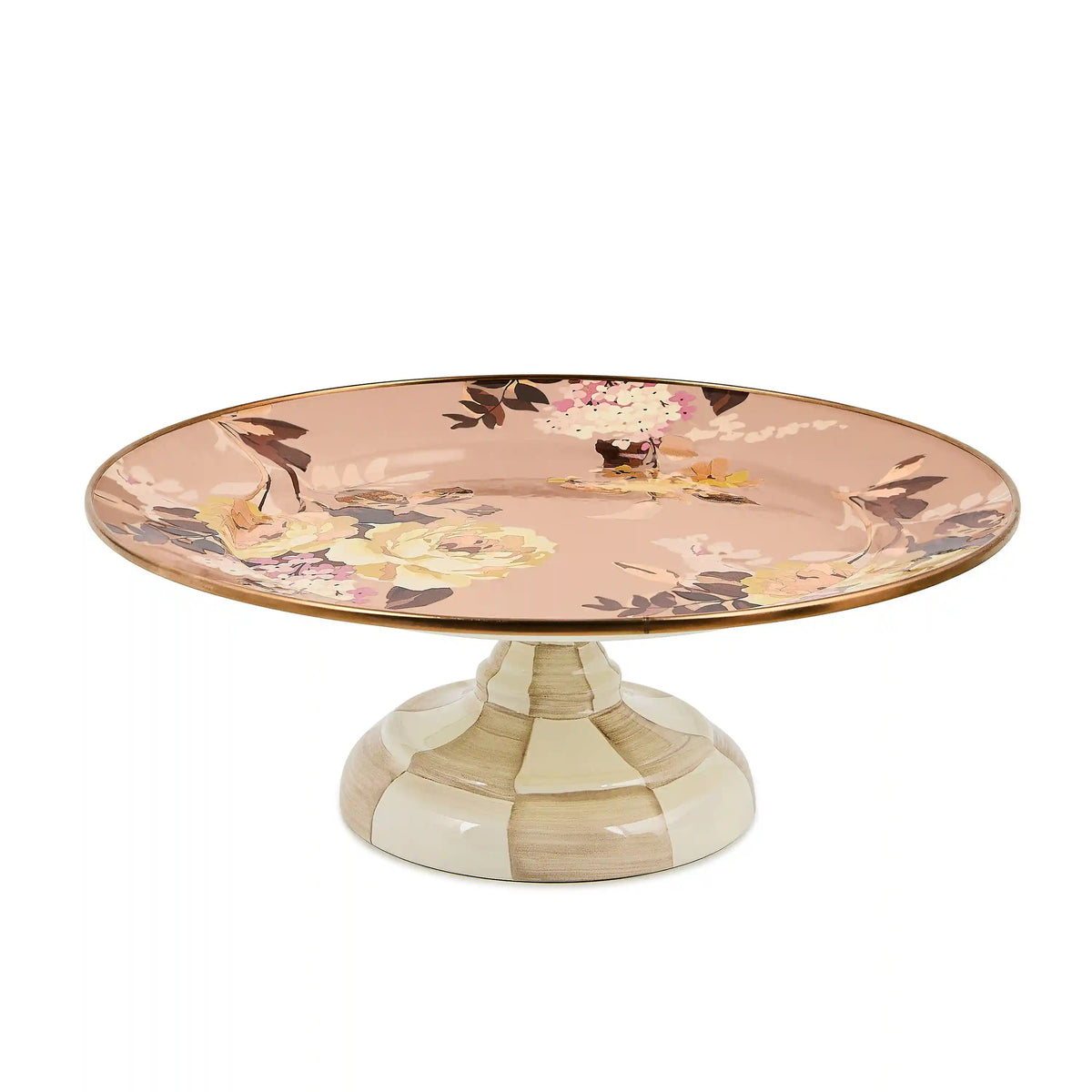 Wild Rose White Mini Pedestal Platter