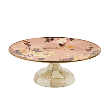 White Flower Market Mini Pedestal Platter