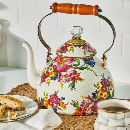 Wildflowers Pink 2 Quart Tea Kettle