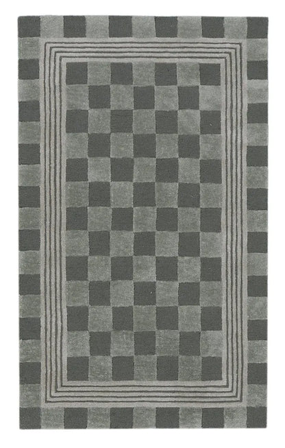 Sage Green Tonal Check 3' x 5' Rug