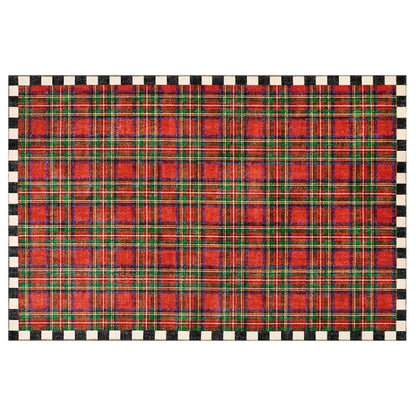 Royal Stewart Tartan Red 5' x 7'6" Washable Rug