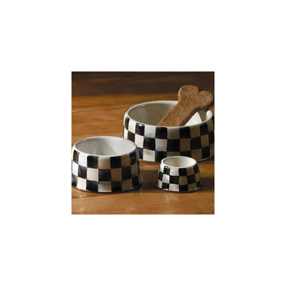 Royal Check Large Pet Dish