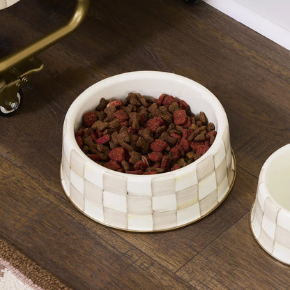 Sterling Check Large Pet Dish