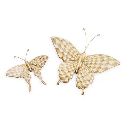 Courtly Check & Stripe Butterfly Trio