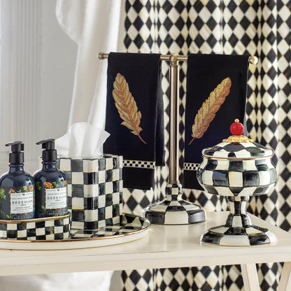 Royal Check Round Tray