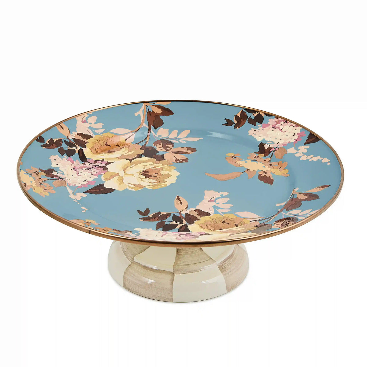 Wild Rose White Mini Pedestal Platter