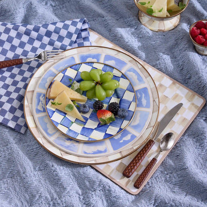 Rosy Check Cork Back Placemats, Set of 4