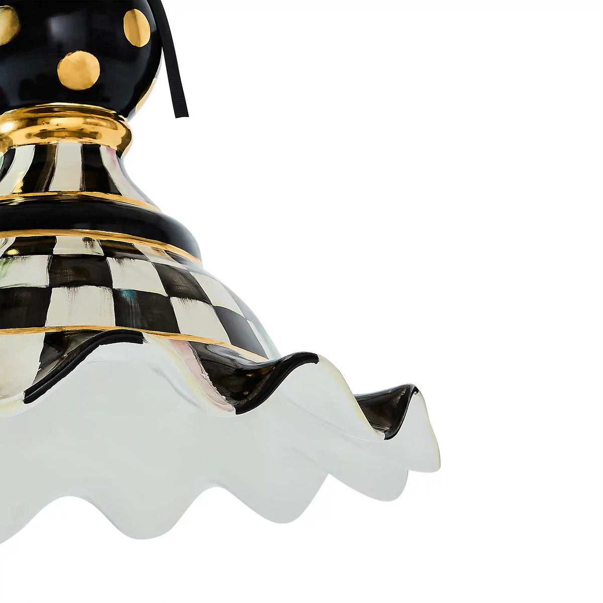 Courtly Check Medium Ceramic Pendant Lamp