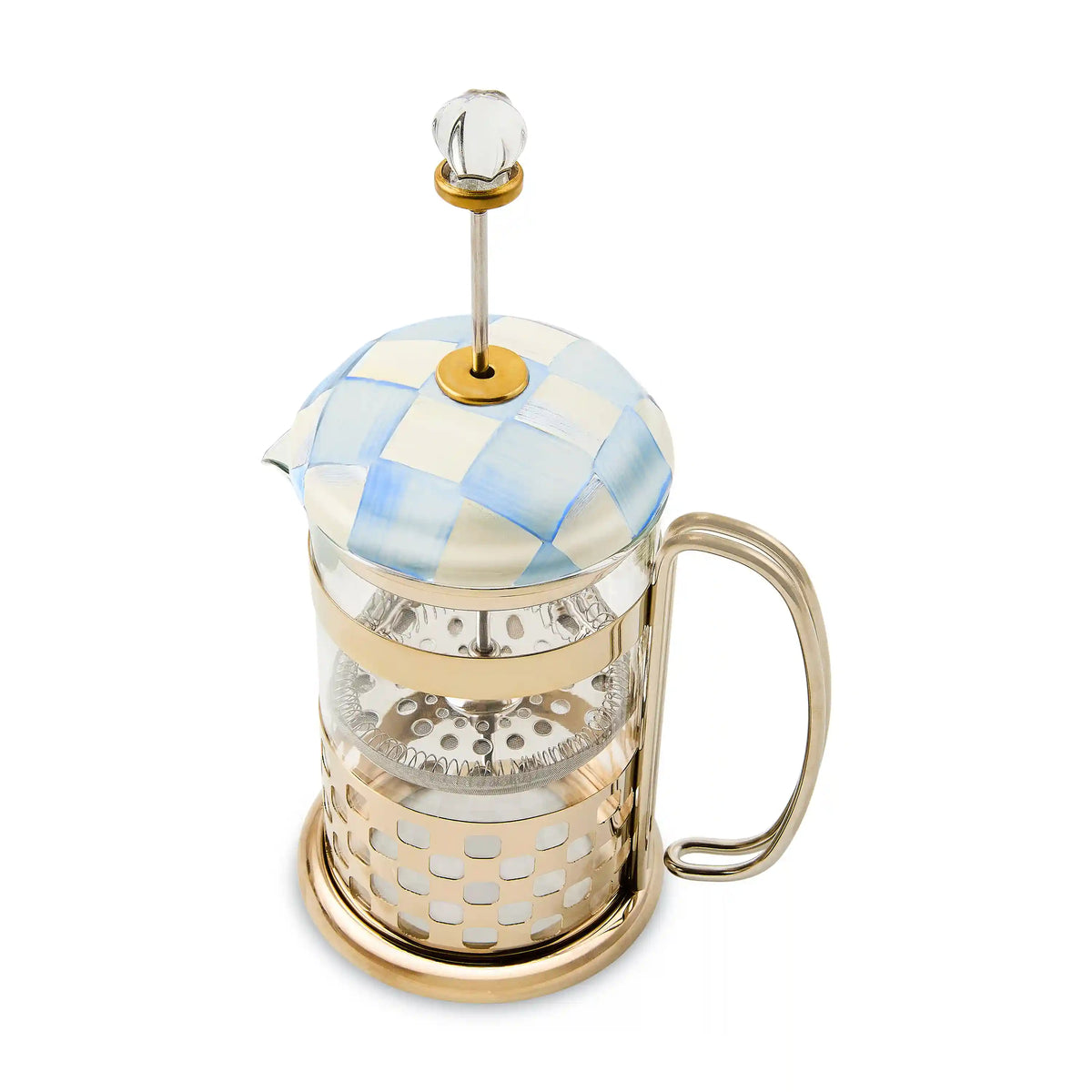 Mocha Check French Press