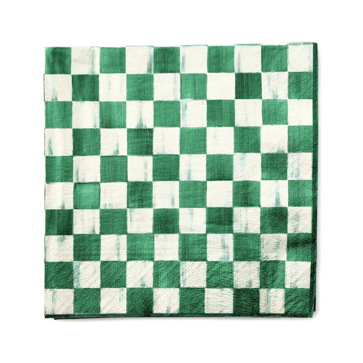 Mocha Check Dinner Paper Napkins