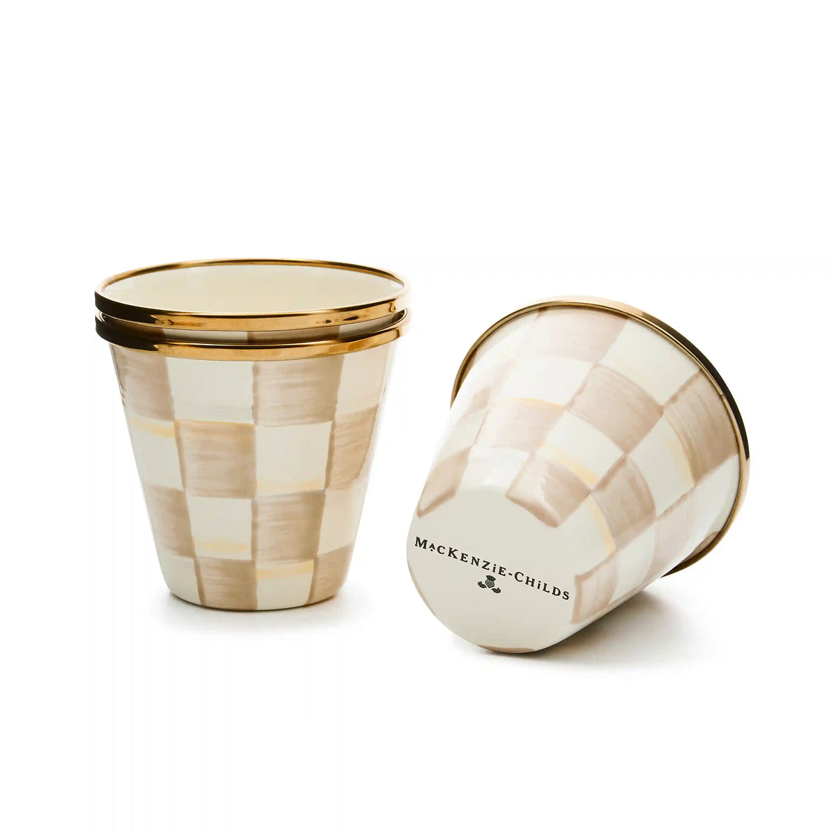 Rosy Check Herb Pots, Set of 3