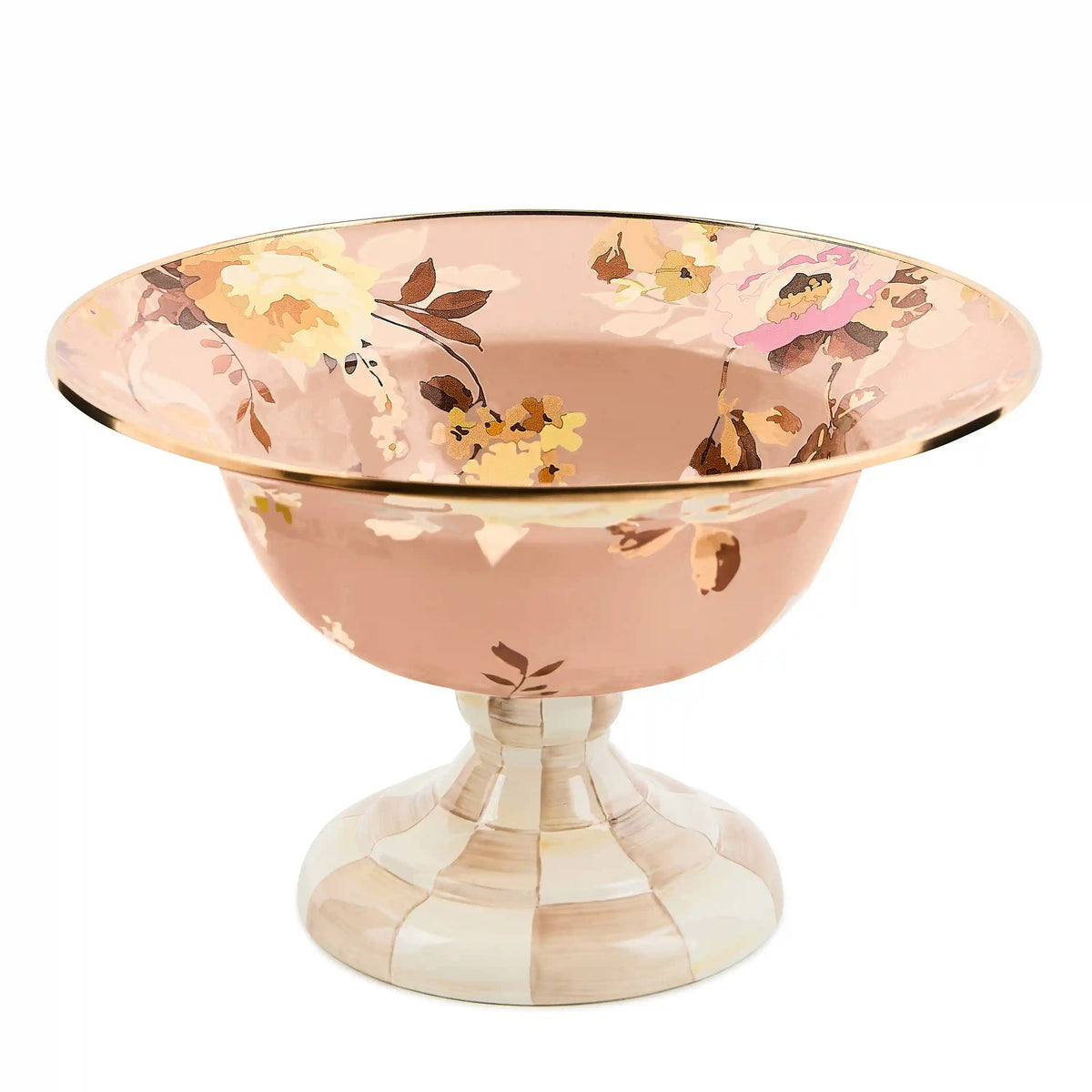 Wild Rose Slate Large Compote