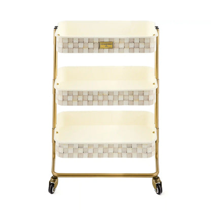 Courtly Check 2-Tier Kitchen Cart