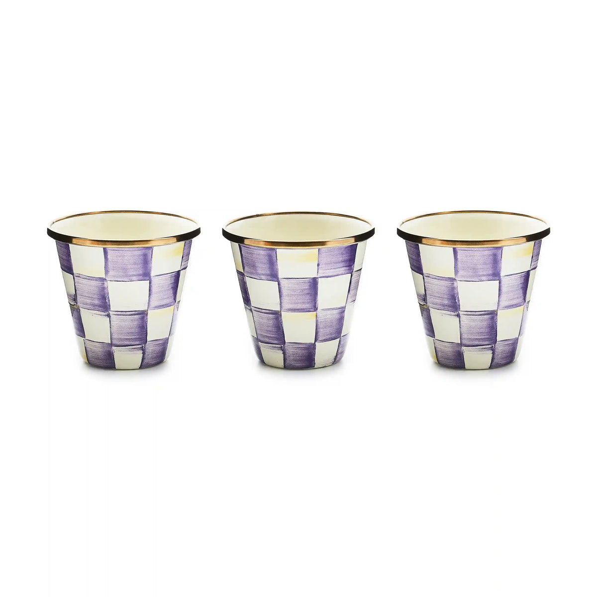 Rosy Check Herb Pots, Set of 3