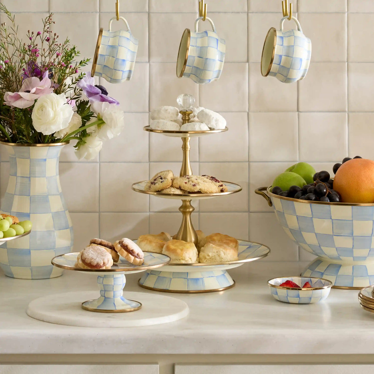 Courtly Check Three Tier Sweet Stand