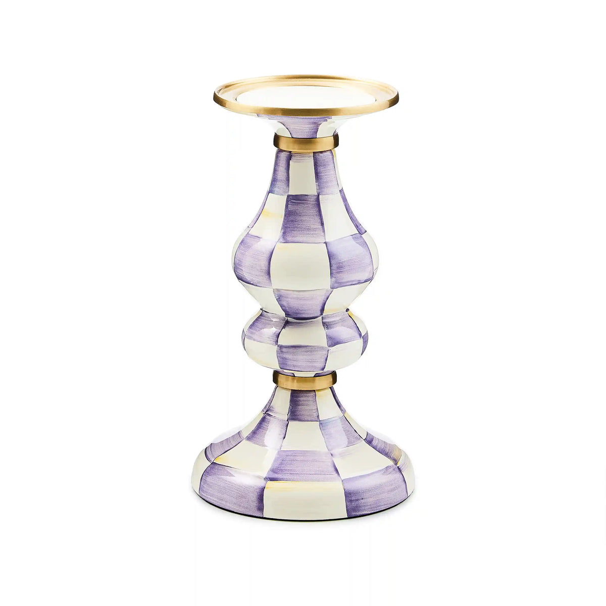 Sky Check Large Pillar Candlestick