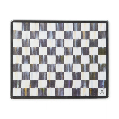 Sterling Check Glass Cutting Boards, Set of 2