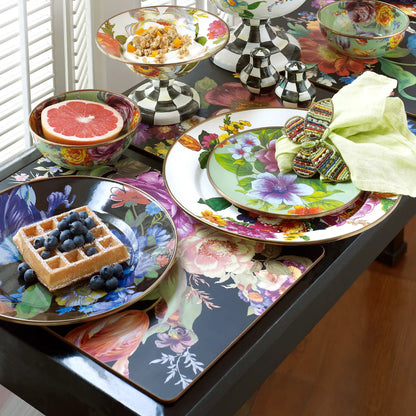 Rosy Check Cork Back Placemats, Set of 4
