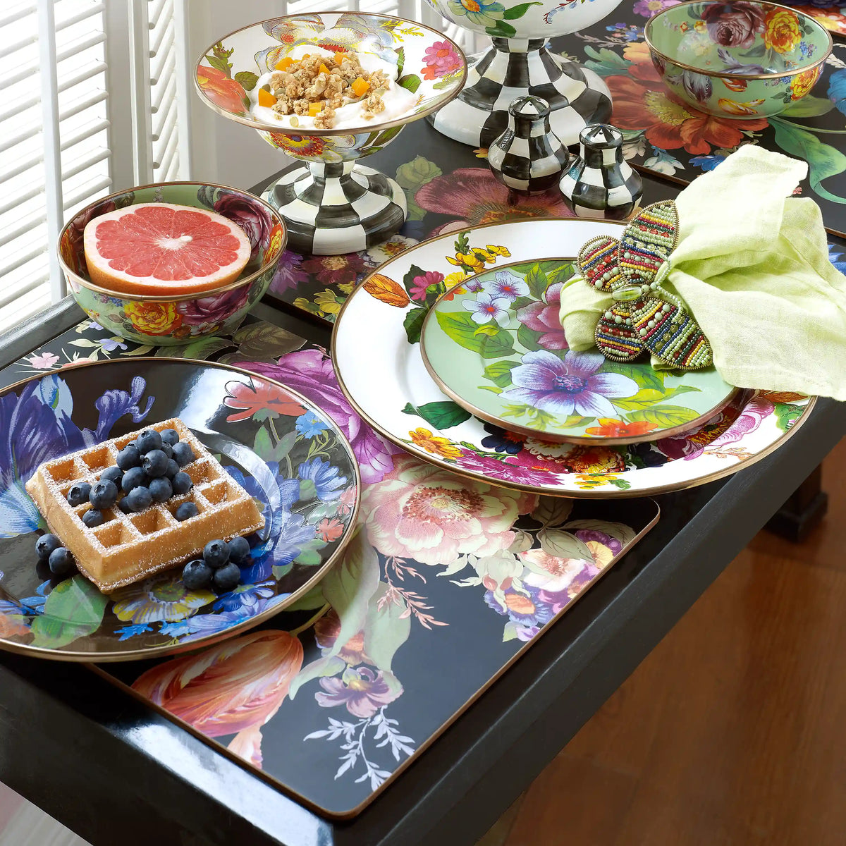 Royal Check Cork Back Placemats, Set of 4
