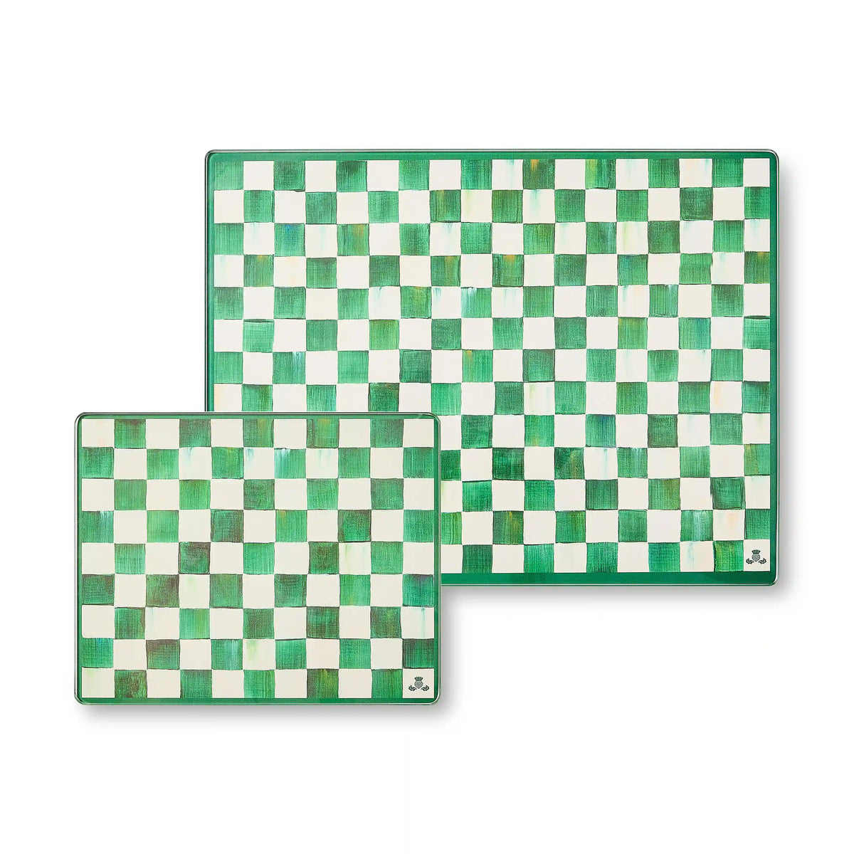 Courtly Check Glass Cutting Boards, Set of 2