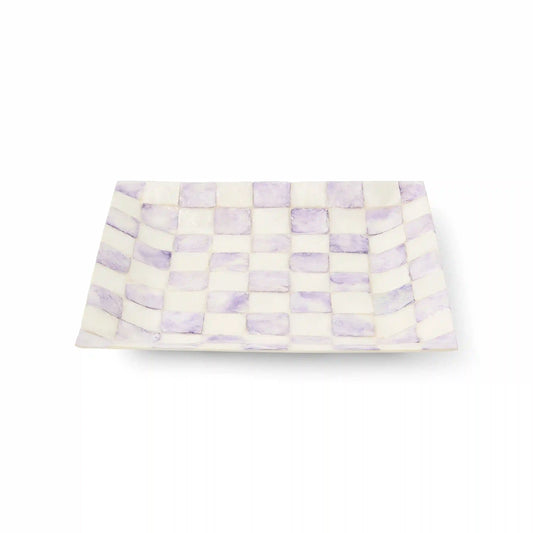 Rosy Check Capiz Catchall Tray