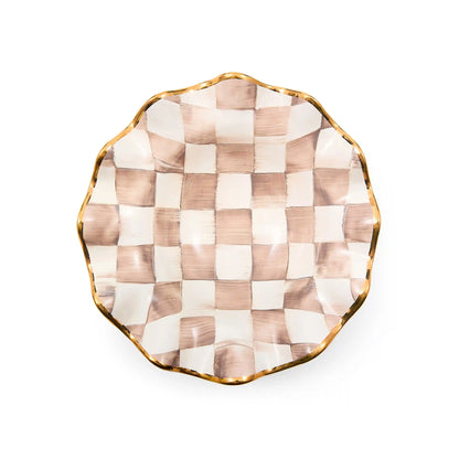 Courtly Check Ceramic Fluted Breakfast Bowl