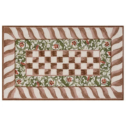 Mocha Check 3' x 5' Rug
