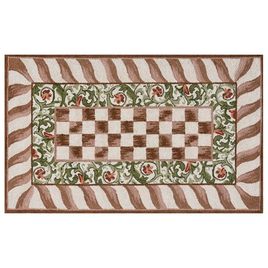 Mocha Check 3' x 5' Rug